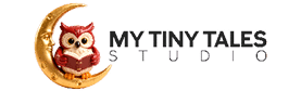 The image shows a partial logo with bold black text reading “MY TINY T" above spaced letters "S T U D" on a white background. Description generated by AI