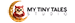 The image shows a partial logo with bold black text reading “MY TINY T" above spaced letters "S T U D" on a white background. Description generated by AI