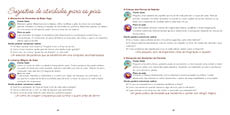 Two pages of a book in Portuguese with text discussing activities for parents and children, including suggestions for storytelling, games, and interactive learning. Description generated by AI
